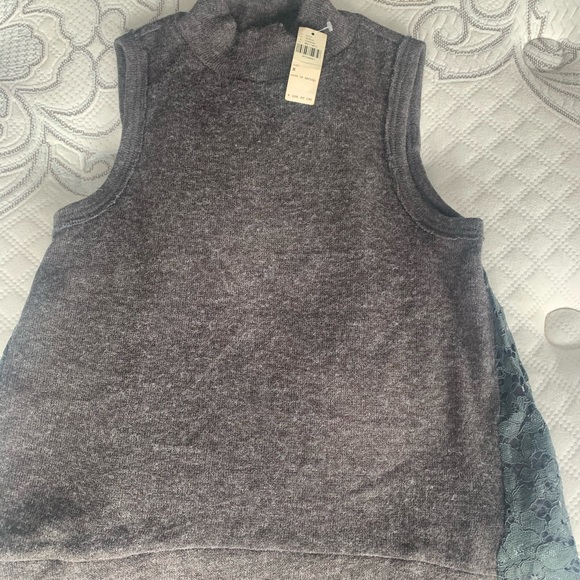 Anthropology Moth Sleeveless Mock-neck Top - Picture 1 of 3